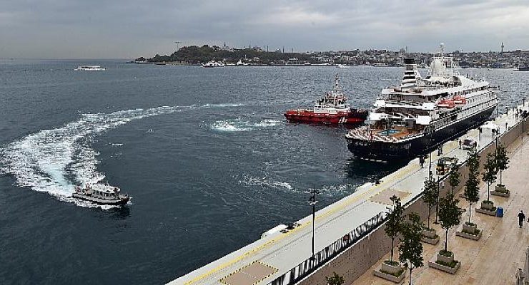 Galataport İstanbul ilk yolcu gemisini dünyanın tek yer altı kruvaziyer terminalinde ağırlıyor